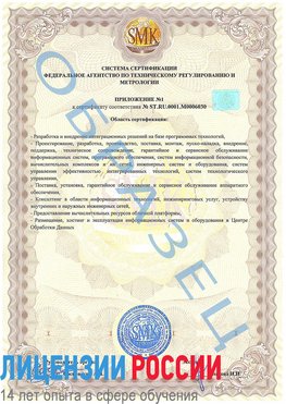 Образец сертификата соответствия (приложение) Бугульма Сертификат ISO 27001